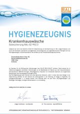 RAL Hygienezertifikat 2026